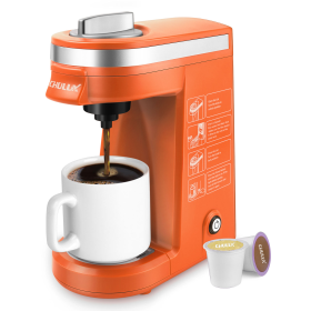 CHULUX Coffee Maker Single-Serve Coffee Machine for Capsule,Orange