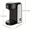 CHULUX Stainless Steel Single Serve Coffee Maker for Capsule,Visiable Gradient Water Reservoir,One Button Operation and Auto Shut Off,1000 Watts