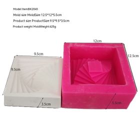 Silicone Mold Industrial Style Minimalist Creative Succulent Plant Cement Flower Pot Home Decoration (Option: Bk2045)