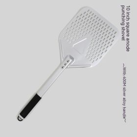 8-inch 10-inch Square Punching Pizza Shovel (Option: Alloy silver handle-10inches)