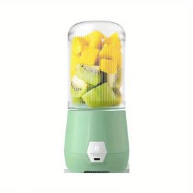 New Portable Charging Small Juicer; Students Home Multifunctional Juice Cup Gift (Color: green)