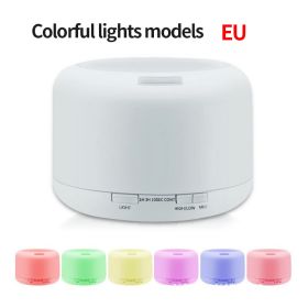 500ml Bread Humidifier Muji 500ML Home Air Humidification Aroma Diffuser Colorful Night Light Essential Oil Diffuser (Color: Colorful)