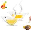 Manual Lemon Juicer Stainless Steel Lemon Squeezer Bird Shape Lemon Juicer Portable Hand Fruit Press for Citrus Orange Lime Pomegranate