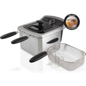 4L Deep Fryer, Stainless Steel, Electric (Color: A)