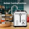 Retro Stainless-Steel Style 2-Slice Toaster